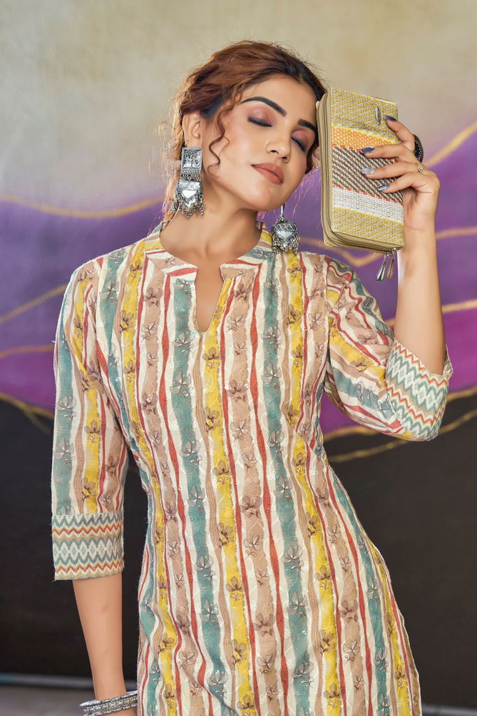 Bhoomi Vol 2 By Seamore Printed Poly Cotton Kurtis Wholesale Clothing Suppliers In India